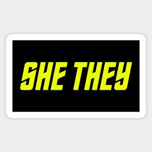 Boldly She They Sticker